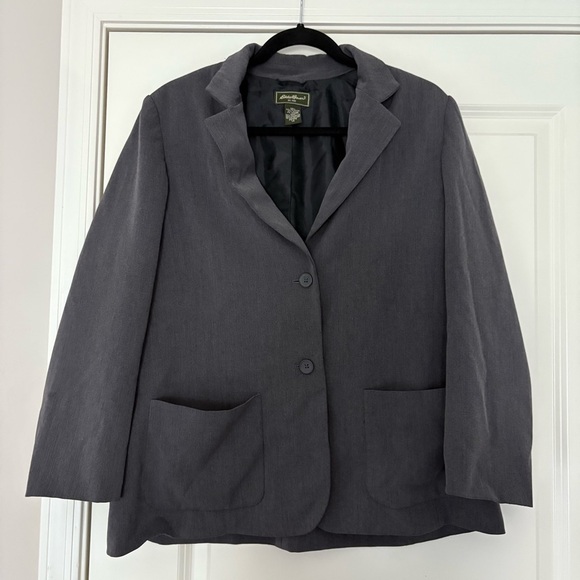Eddie Bauer Women's Charcoal Blazer - Picture 7 of 7